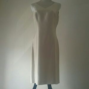 NWT Cream Silk Ann Taylor Shift Dress Size 6